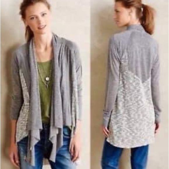 {Anthro} Tiny Open front cardigan - Picture 1 of 2